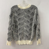 WOMEN'S SWEATER black cream mix M