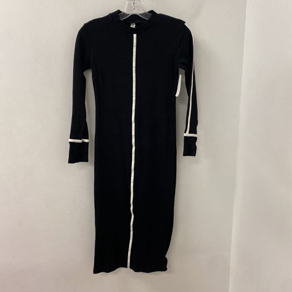 NEW COLLECTION WOMEN'S DRESS black white mix S