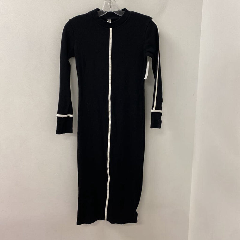 NEW COLLECTION WOMEN'S DRESS black white mix S