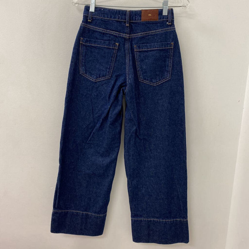 ZARA WOMEN'S JEANS blue 0