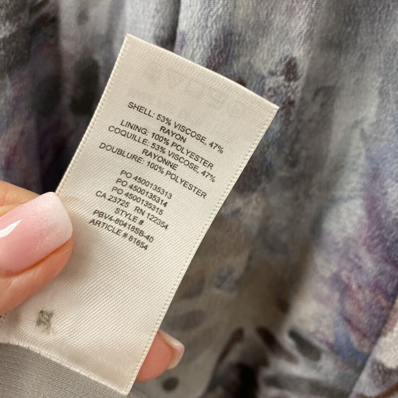 WILFRED WOMEN'S DRESS grey blue mix 2XS