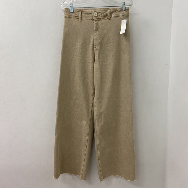 ZARA WOMEN'S PANTS khaki 8