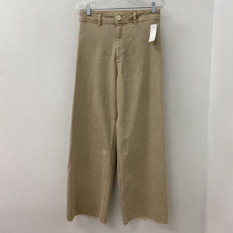 ZARA WOMEN'S PANTS khaki 8