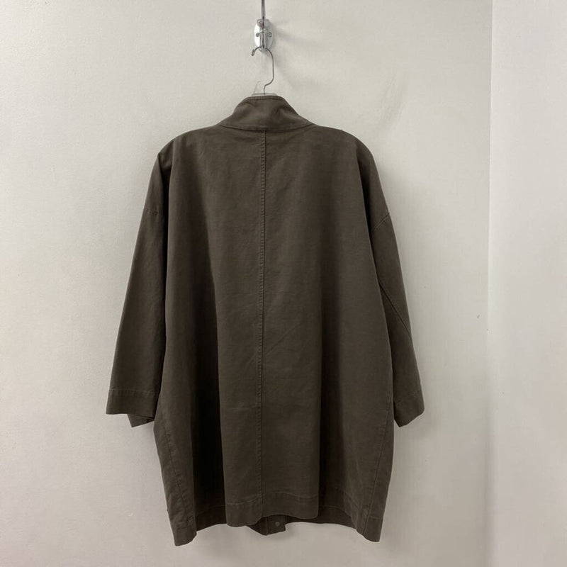 EILEEN FISHER WOMEN'S COAT brown XL