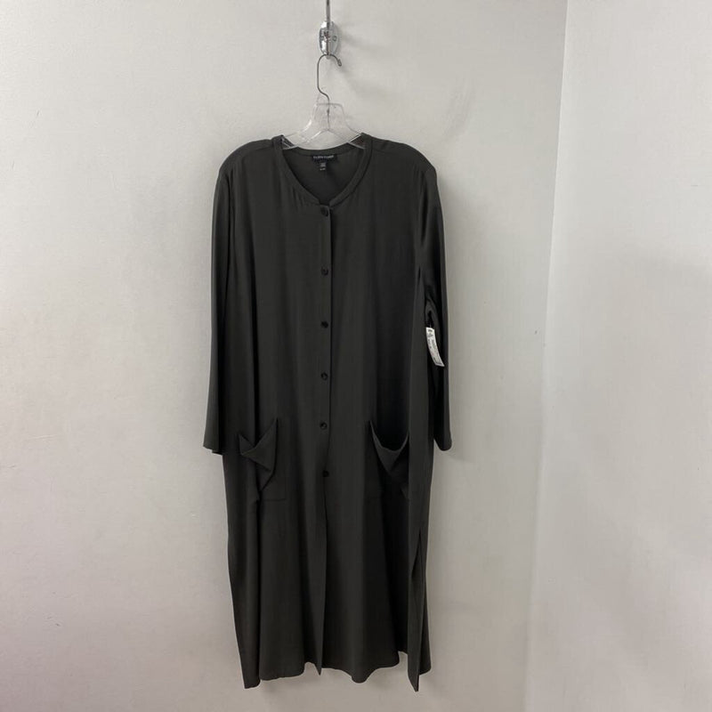 EILEEN FISHER WOMEN'S BLOUSE/SHIRT grey XL