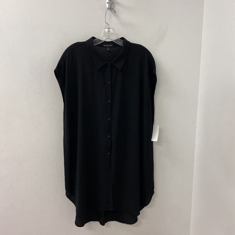 EILEEN FISHER WOMEN'S BLOUSE/SHIRT black XL