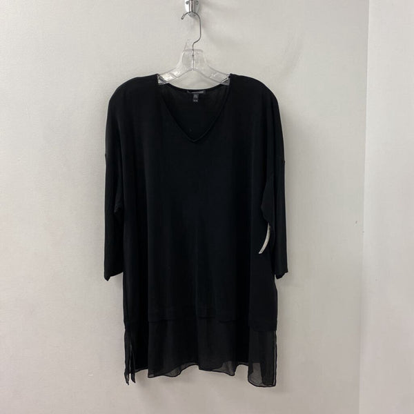 EILEEN FISHER WOMEN'S TOP black XL