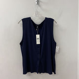 EILEEN FISHER WOMEN'S TOP navy XL