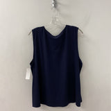 EILEEN FISHER WOMEN'S TOP navy XL