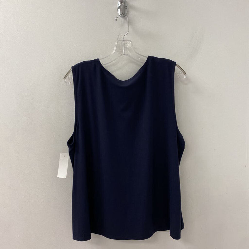 EILEEN FISHER WOMEN'S TOP navy XL
