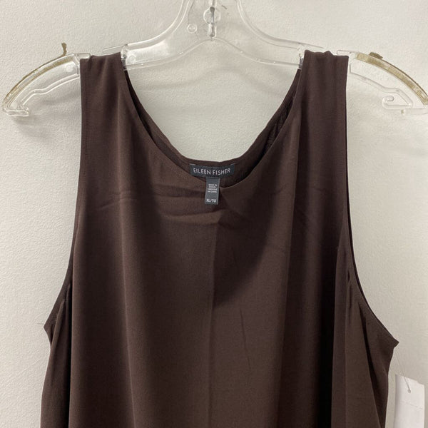 EILEEN FISHER WOMEN'S BLOUSE/SHIRT raisin XL