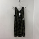 EILEEN FISHER WOMEN'S BLOUSE/SHIRT olive black XL