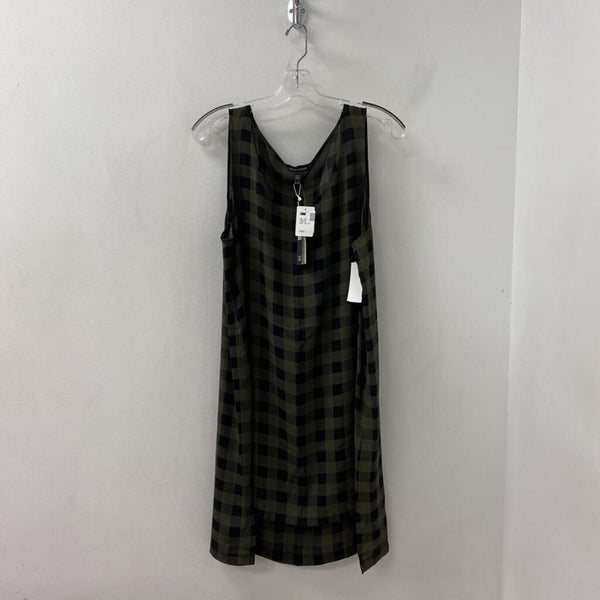EILEEN FISHER WOMEN'S BLOUSE/SHIRT olive black XL