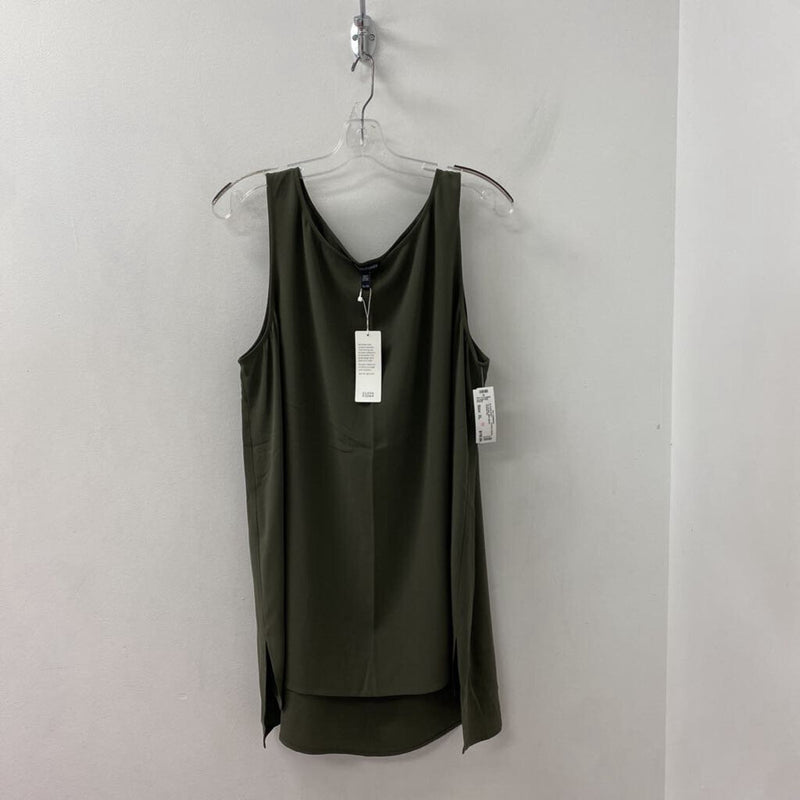 EILEEN FISHER WOMEN'S BLOUSE/SHIRT olive green XL