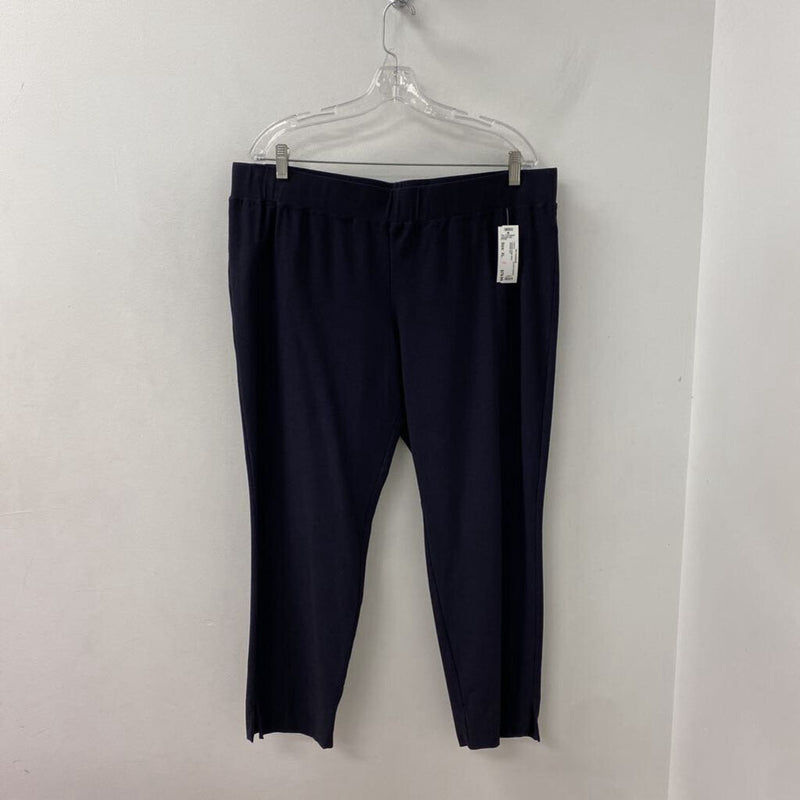 EILEEN FISHER WOMEN'S PANTS navy XL