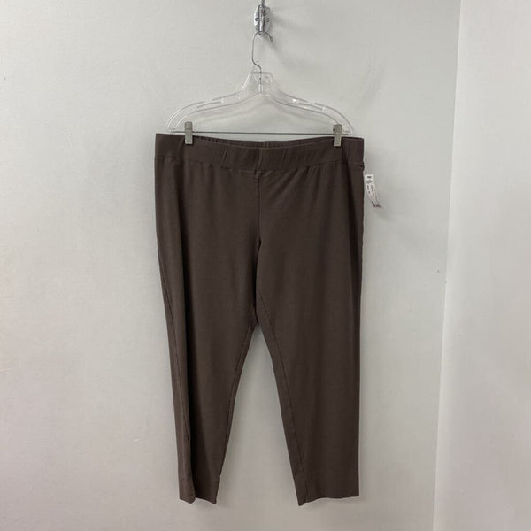 EILEEN FISHER WOMEN'S PANTS taupe XL