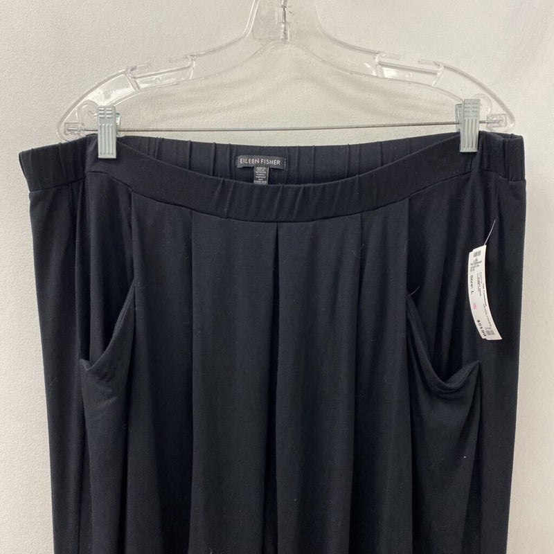 EILEEN FISHER WOMEN'S PANTS black L