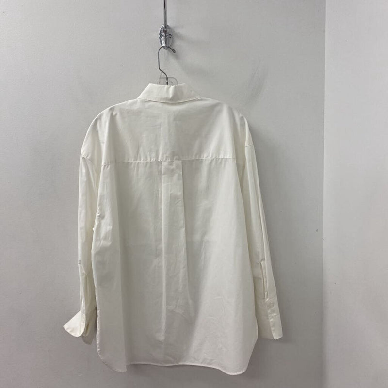 H&M WOMEN'S BLOUSE/SHIRT white S