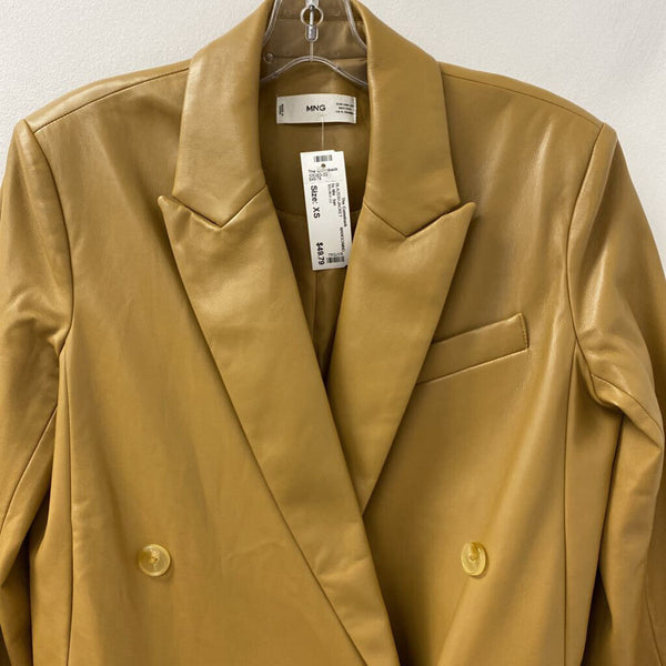 MANGO/MNG WOMEN'S BLAZER/JACKET tan XS