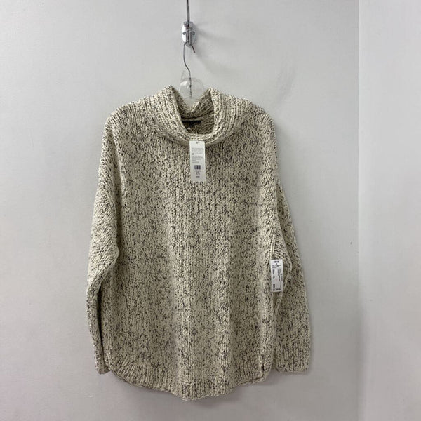 EILEEN FISHER WOMEN'S SWEATER white black XL