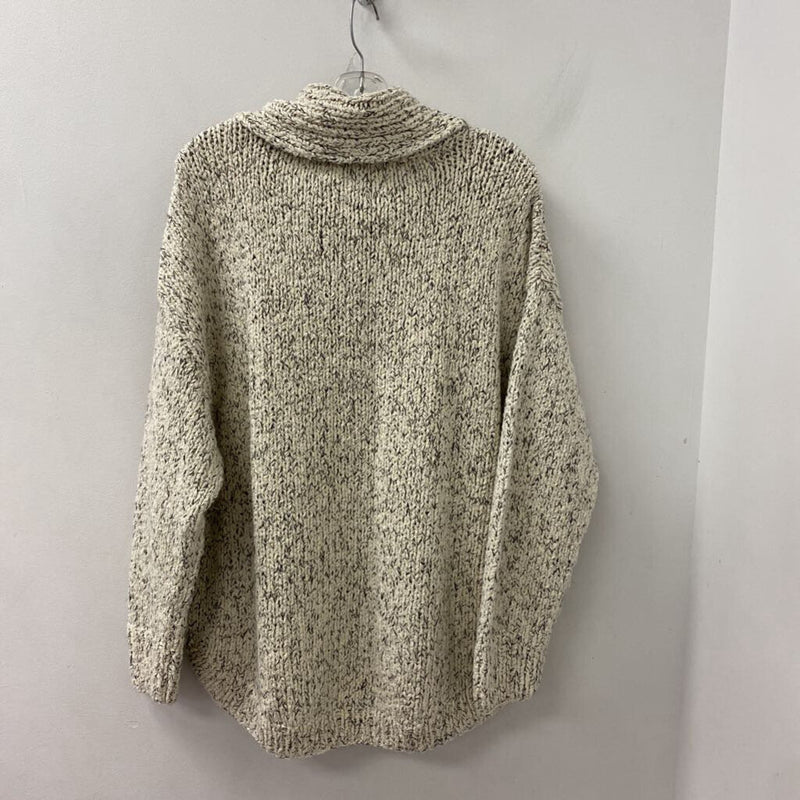 EILEEN FISHER WOMEN'S SWEATER white black XL