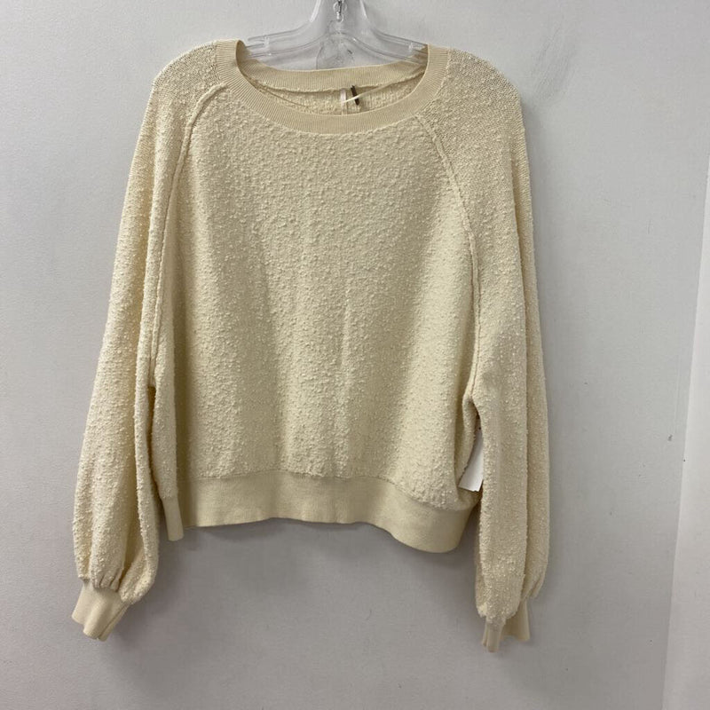 FREE PEOPLE WOMEN'S SWEATER cream S