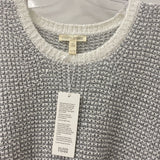 EILEEN FISHER WOMEN'S SWEATER grey white XL
