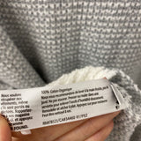 EILEEN FISHER WOMEN'S SWEATER grey white XL