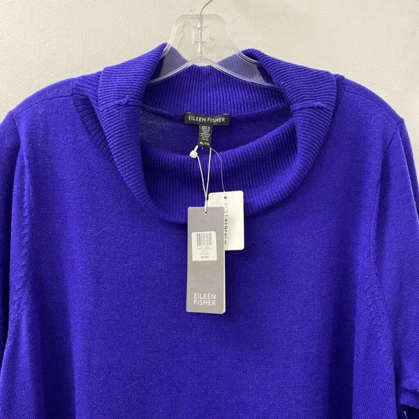 EILEEN FISHER WOMEN'S SWEATER violet XL