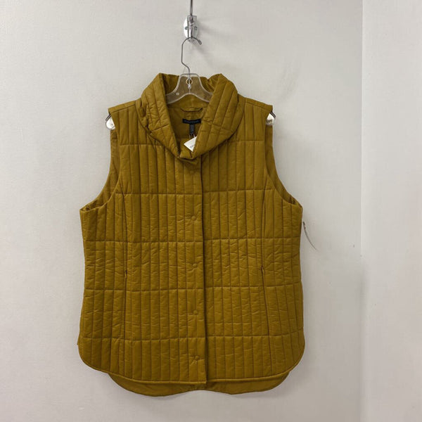 EILEEN FISHER WOMEN'S VESTS OUTERWEAR mustard XL
