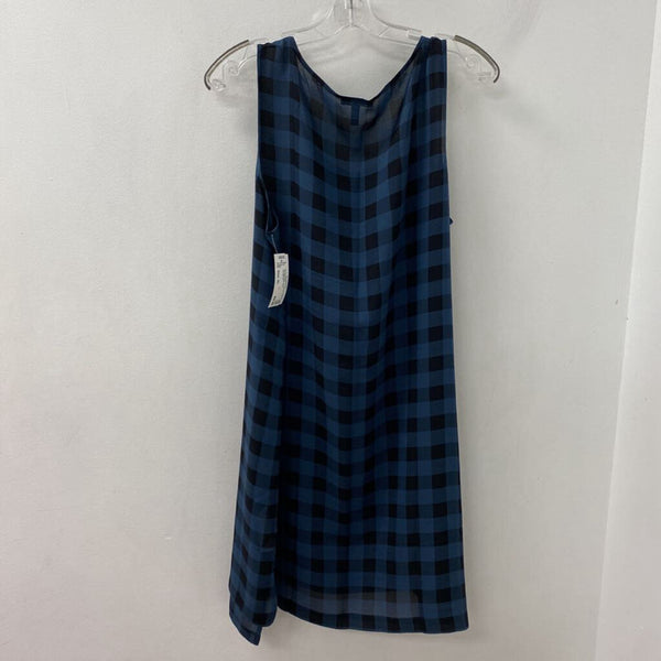 EILEEN FISHER WOMEN'S BLOUSE/SHIRT blue black XL