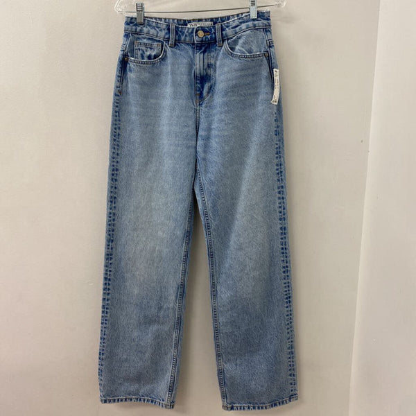 ZARA WOMEN'S JEANS blue S/4