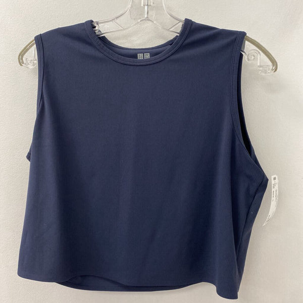 UNIQLO WOMEN'S ACTIVE TOP navy L
