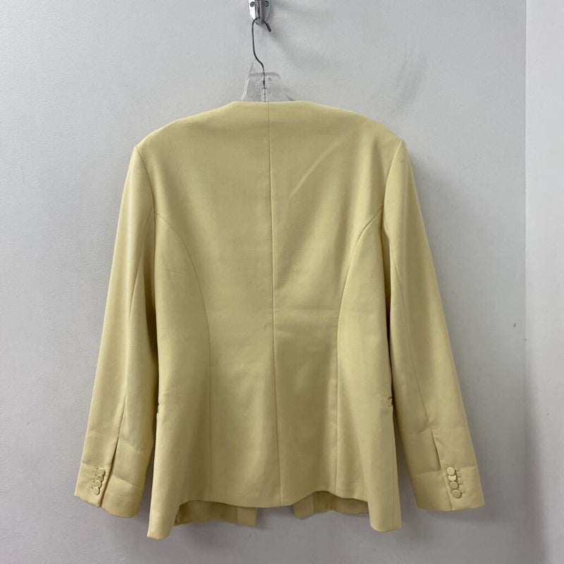ABERCROMBIE & FITCH WOMEN'S BLAZER/JACKET buttercream yellow L