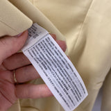 ABERCROMBIE & FITCH WOMEN'S BLAZER/JACKET buttercream yellow L