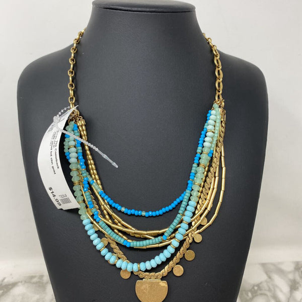 WOMEN'S NECKLACE gold turquoise