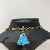 WOMEN'S NECKLACE gold turquoise