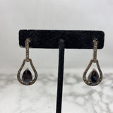 925 WOMEN'S EARRINGS black silver