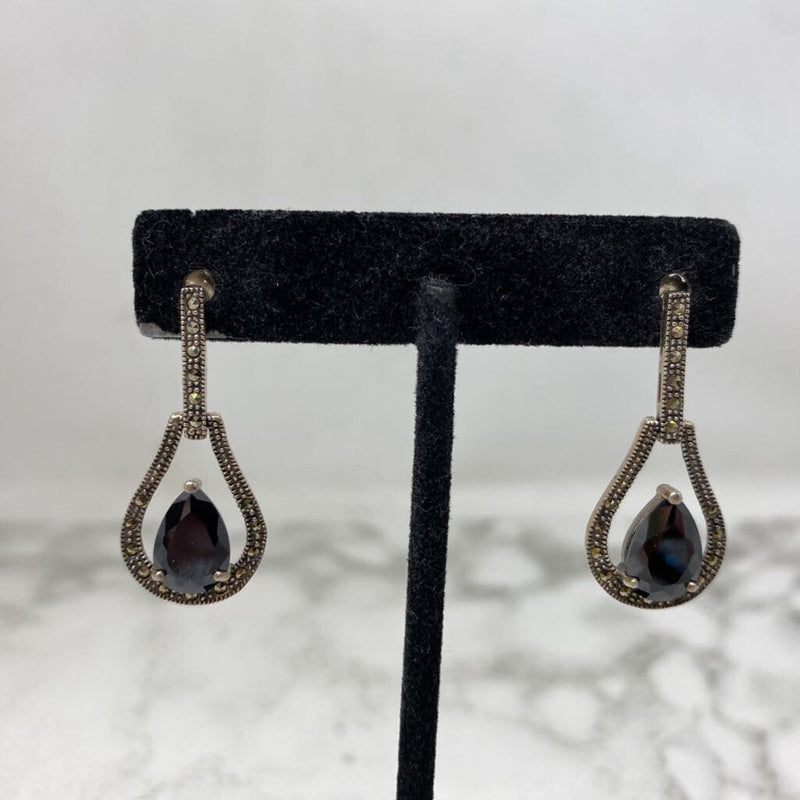 925 WOMEN'S EARRINGS black silver