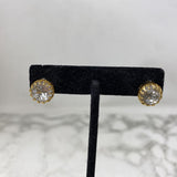 STELLA & DOT WOMEN'S EARRINGS gold clear