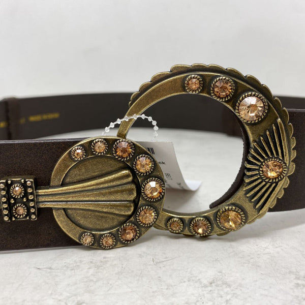 CHICOS WOMEN'S BELT brown gold M/L