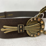 CHICOS WOMEN'S BELT brown gold M/L