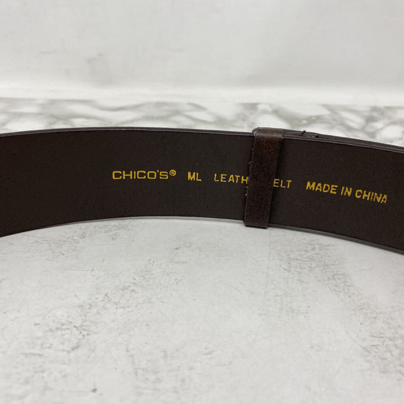 CHICOS WOMEN'S BELT brown gold M/L