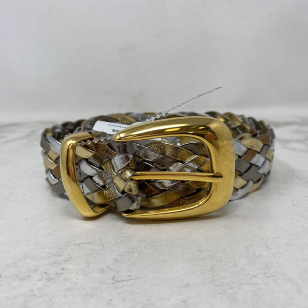 WOMEN'S BELT gold silver pewter S