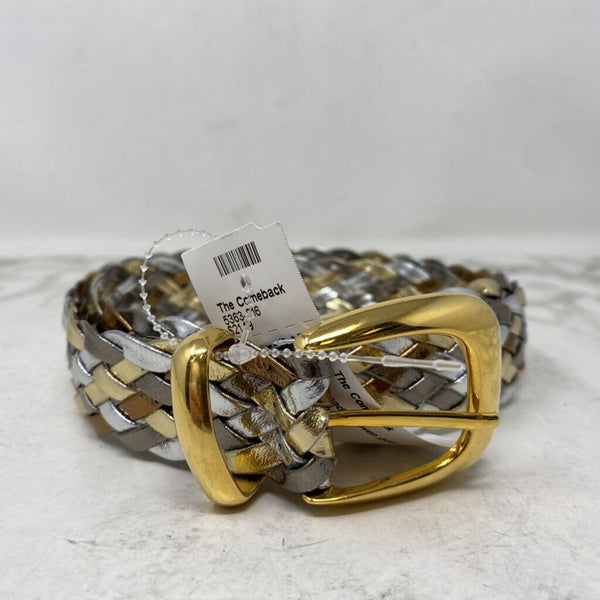 WOMEN'S BELT gold silver pewter S