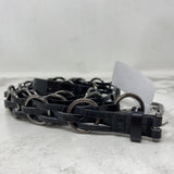 luisa cerano WOMEN'S BELT black silver 40