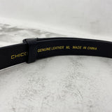 CHICOS WOMEN'S BELT black silver M/L