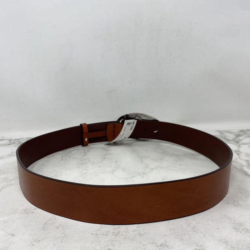 CHICOS WOMEN'S BELT tan gold silver M