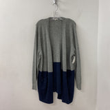 MADEWELL WOMEN'S CARDIGAN grey navy mix L