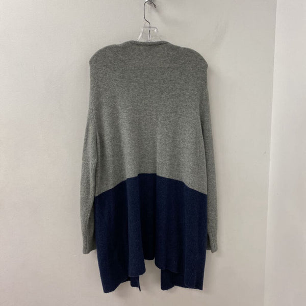 MADEWELL WOMEN'S CARDIGAN grey navy mix L